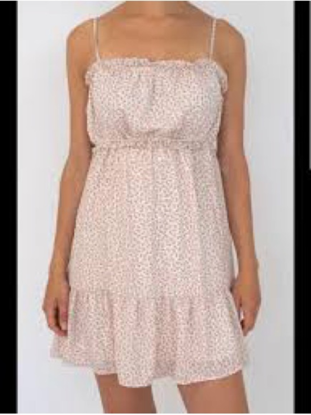 Sienna sky Sleeveless Pink Floral Ruffle Mini Dress